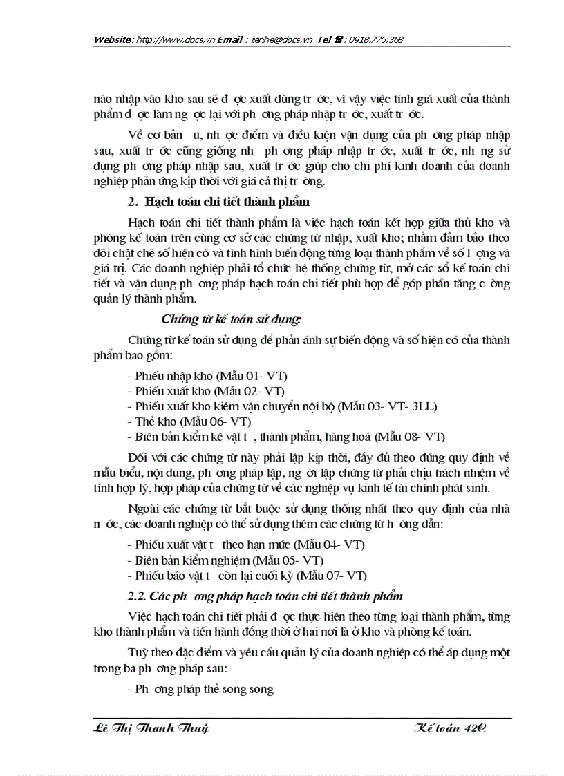 image for page Hạch toán thành phẩm và tiêu thụ thành phẩm tại Công ty Nhựa cao cấp Hàng không