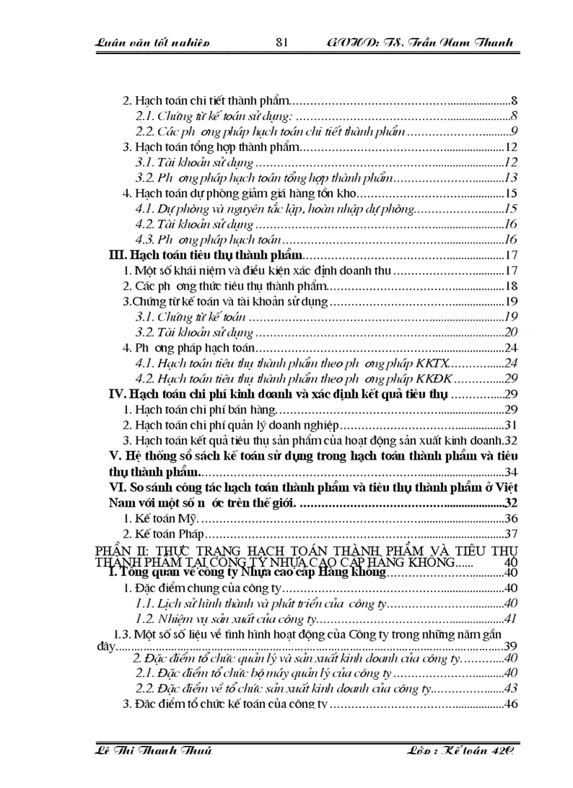 image for page Hạch toán thành phẩm và tiêu thụ thành phẩm tại Công ty Nhựa cao cấp Hàng không