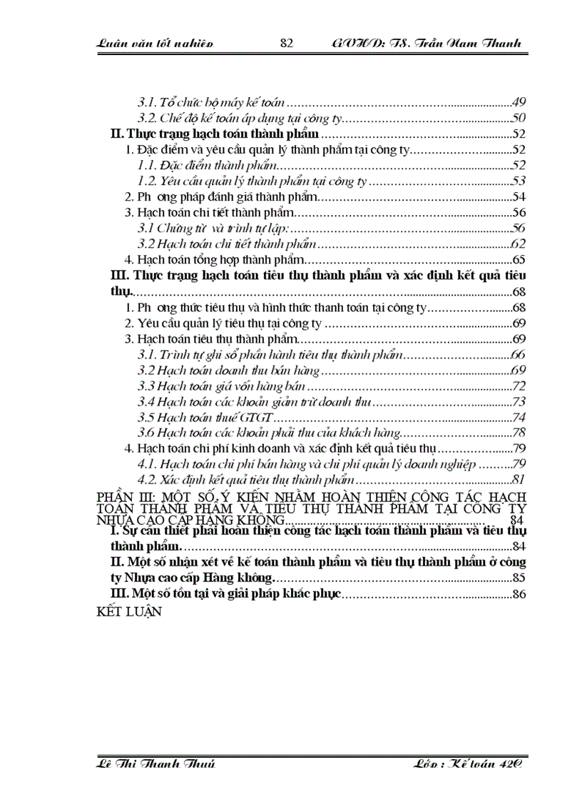 image for page Hạch toán thành phẩm và tiêu thụ thành phẩm tại Công ty Nhựa cao cấp Hàng không