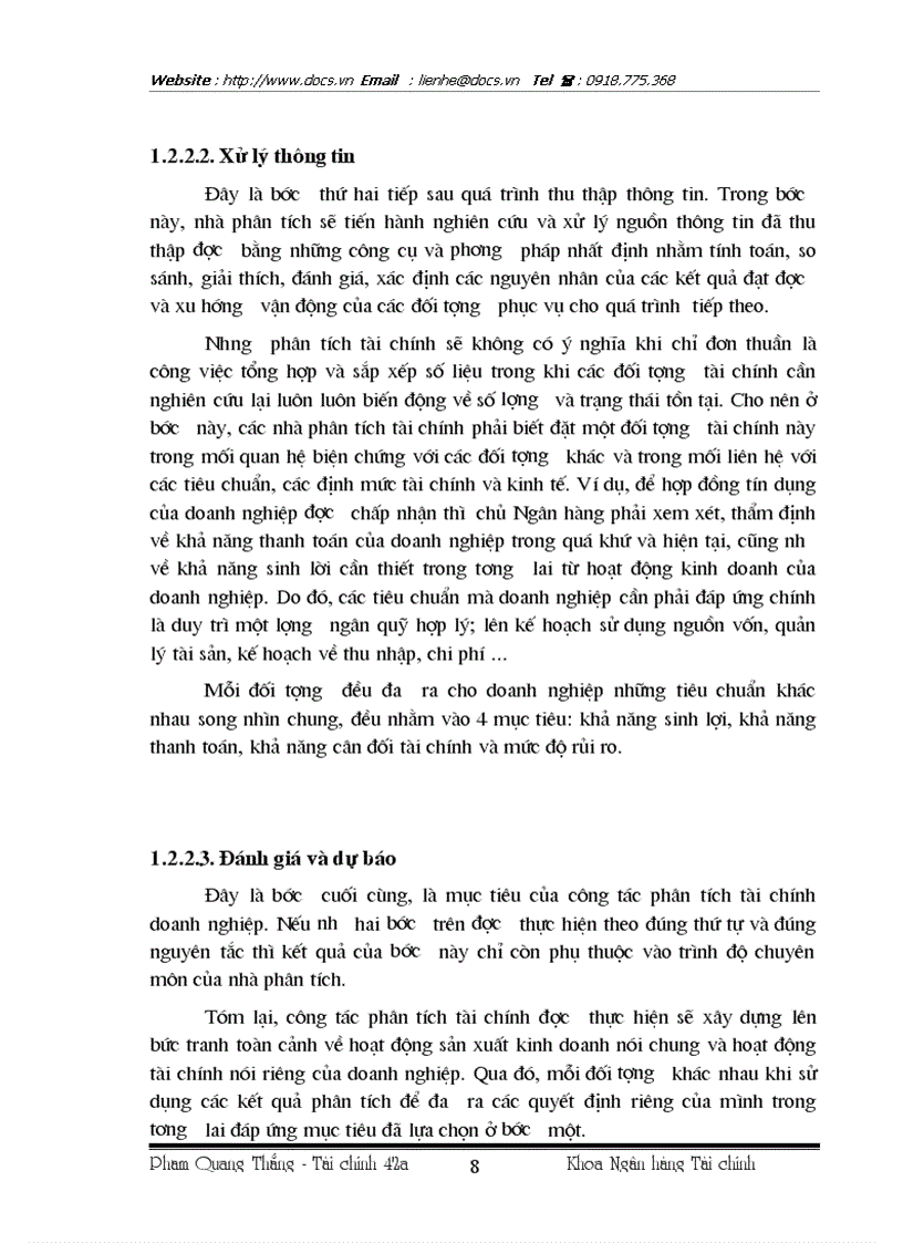 image for page Giải pháp hoàn thiện công tác phân tích tài chính tại Công ty XNK các sản phẩm cơ khí MECANIMEX