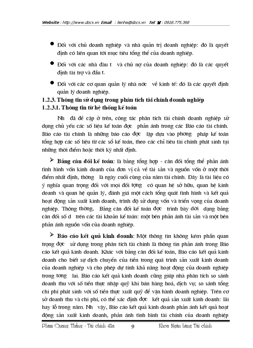 image for page Giải pháp hoàn thiện công tác phân tích tài chính tại Công ty XNK các sản phẩm cơ khí MECANIMEX