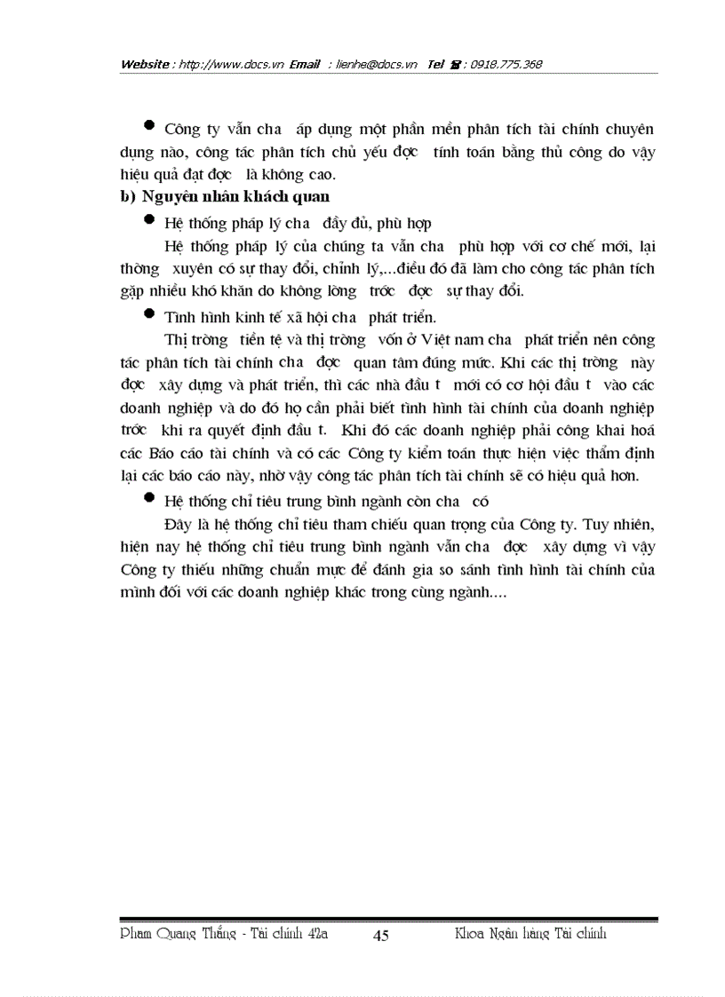 image for page Giải pháp hoàn thiện công tác phân tích tài chính tại Công ty XNK các sản phẩm cơ khí MECANIMEX