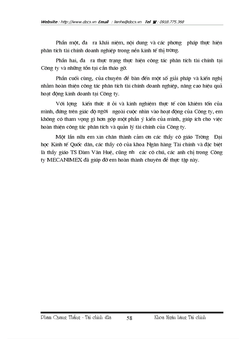 image for page Giải pháp hoàn thiện công tác phân tích tài chính tại Công ty XNK các sản phẩm cơ khí MECANIMEX