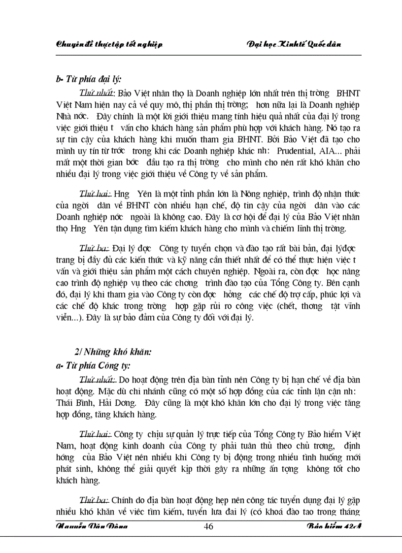 image for page Thực trạng và giải pháp nhằm nâng cao chất lượng đại lý tại Bảo Việt nhân thọ Hưng Yên