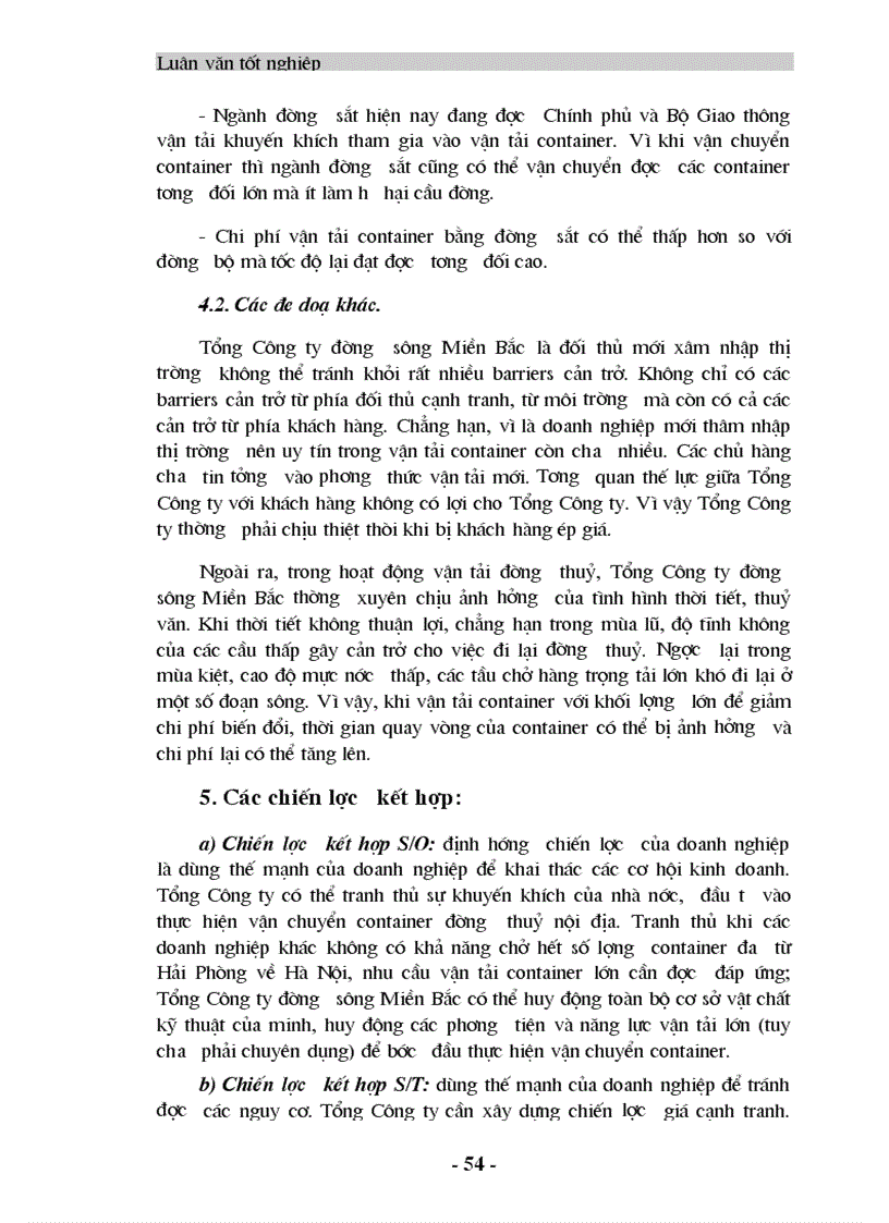 image for page Chiến lược kinh doanh vận tải container đường thuỷ nội địa ở Tổng Công ty đường sông Miền Bắc
