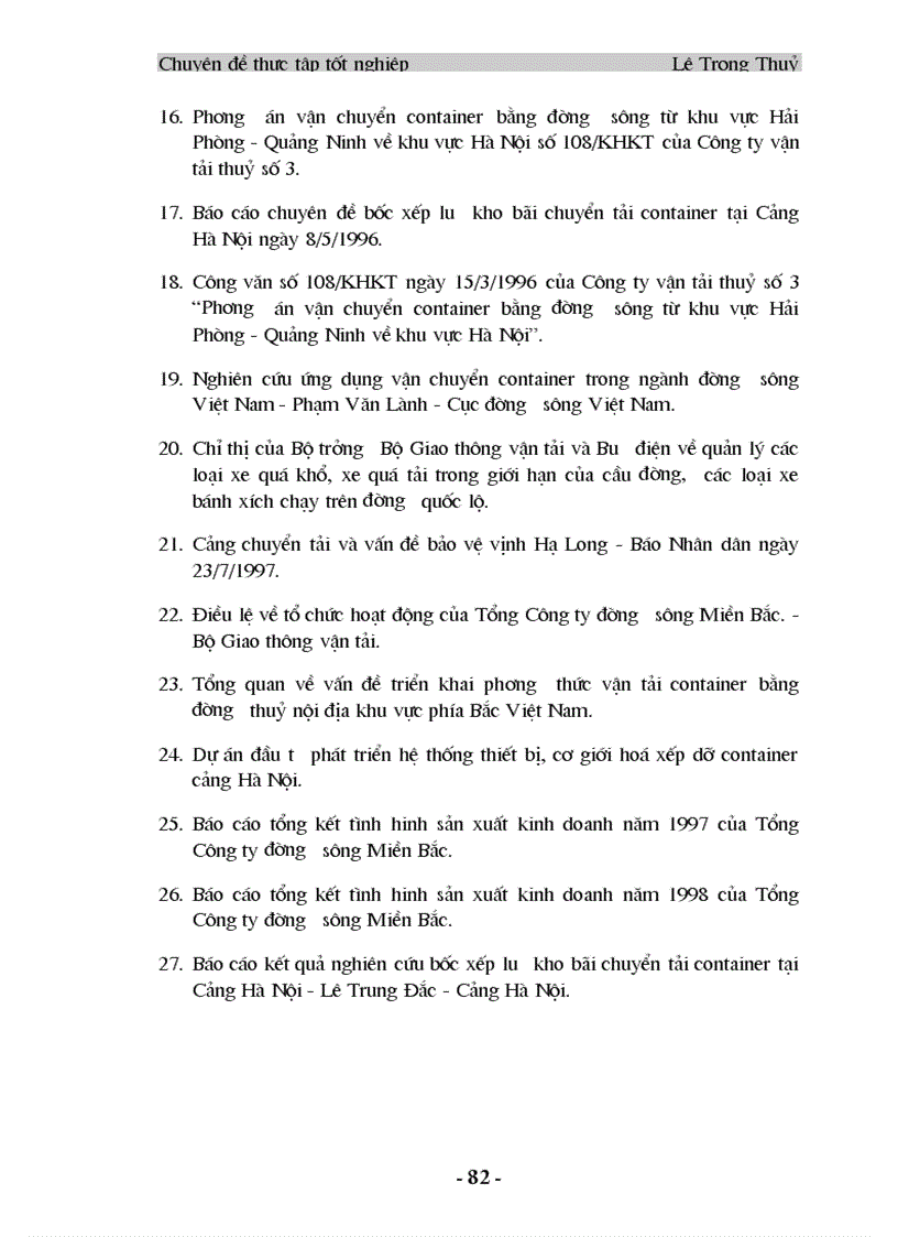 image for page Chiến lược kinh doanh vận tải container đường thuỷ nội địa ở Tổng Công ty đường sông Miền Bắc