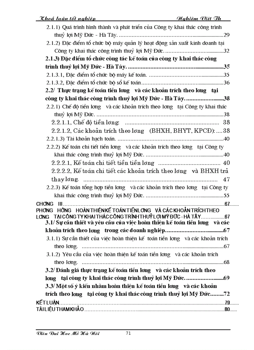 image for page Phương hướng hoàn thiện kế toán tiền lương và các khoản trích theo lương tại công ty khai thác công trình thuỷ lợi Mỹ Đức Hà Tây