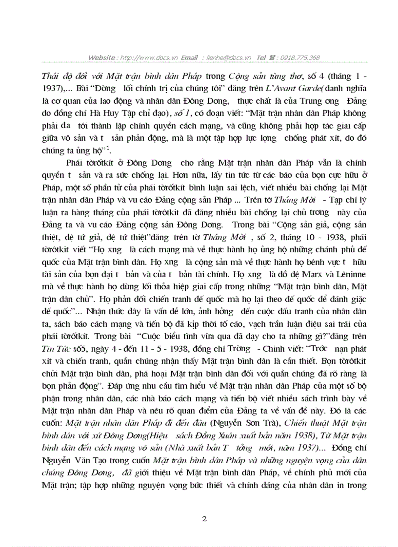 image for page Sách báo cách mạng và tiến bộ trong cuộc đấu tranh chống những khuynh hướng chính trị sai lầm phản động thời kỳ mặt trận dân chủ
