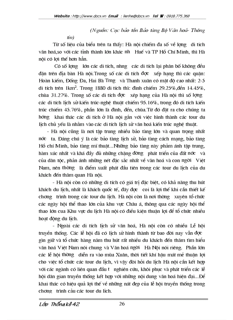 image for page Vận dụng phương pháp dãy số thời gian nghiên cứu biến động khách du lịch đến Hà Nội và dự đoán những năm tới