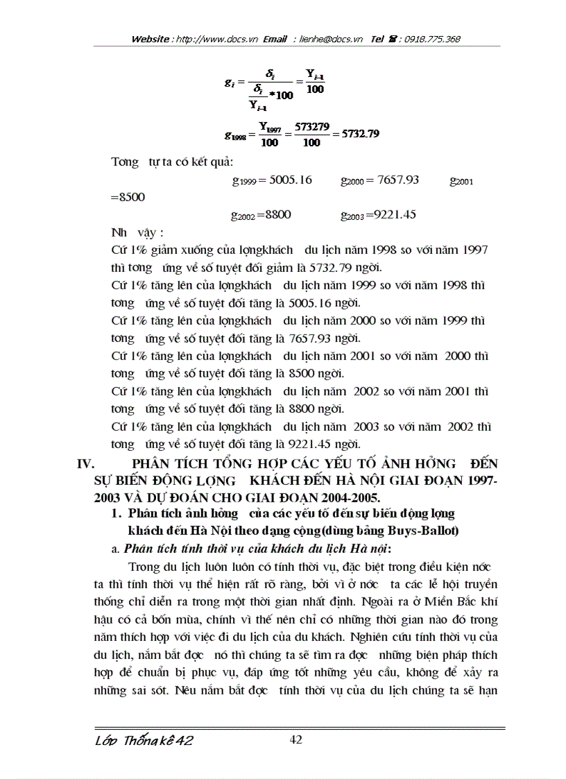 image for page Vận dụng phương pháp dãy số thời gian nghiên cứu biến động khách du lịch đến Hà Nội và dự đoán những năm tới