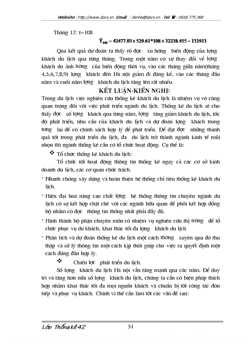 image for page Vận dụng phương pháp dãy số thời gian nghiên cứu biến động khách du lịch đến Hà Nội và dự đoán những năm tới