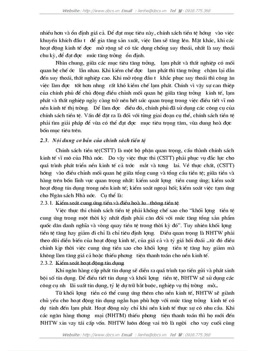 image for page Vai trò của chính sách tiền tệ trong điều tiết hoạt động kinh tế vĩ mô