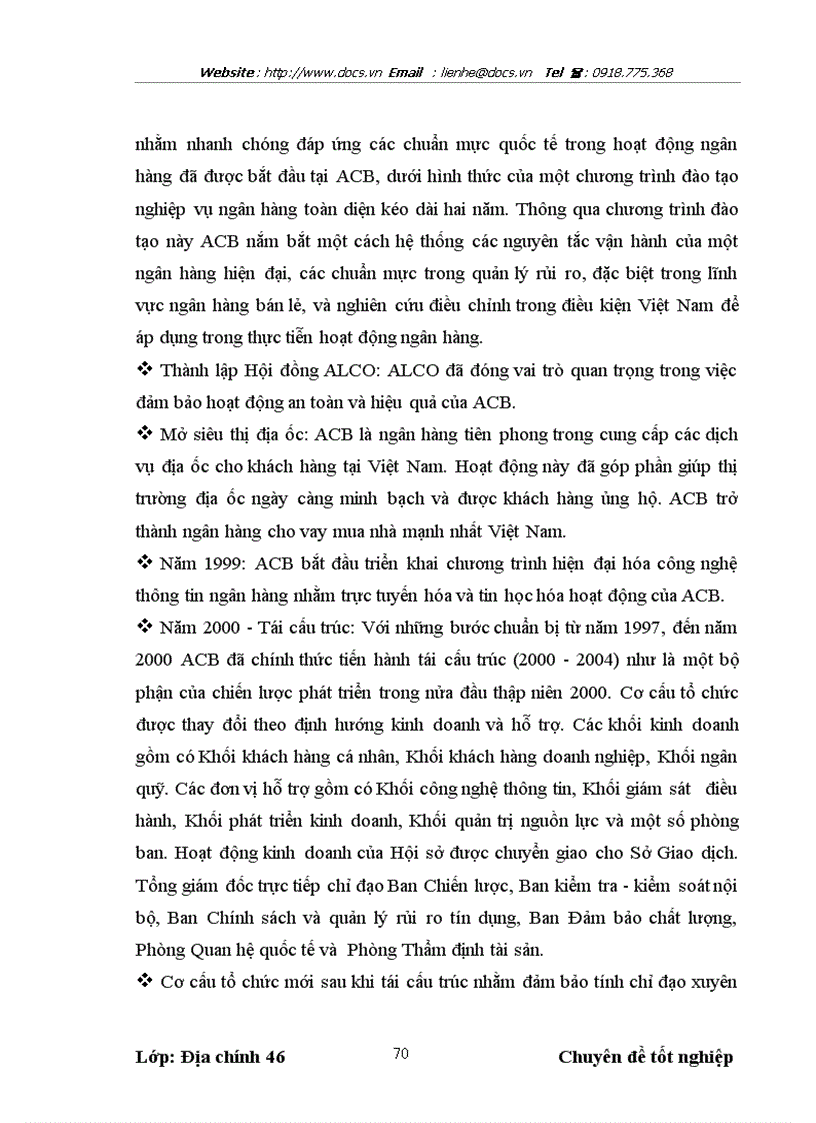 image for page Nghiên cứu hoạt động định giá bất động sản thế chấp tại ngânhàng NHTMCP Á Châu ACB