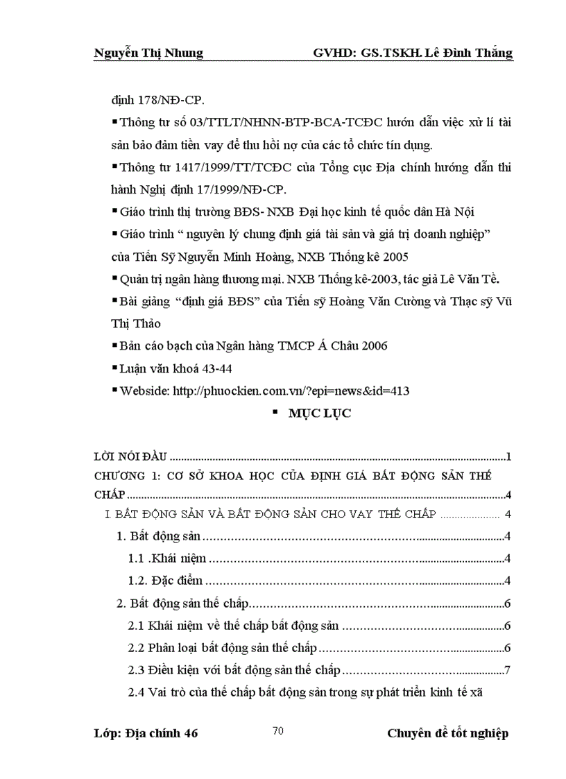 image for page Nghiên cứu hoạt động định giá bất động sản thế chấp tại ngânhàng NHTMCP Á Châu ACB