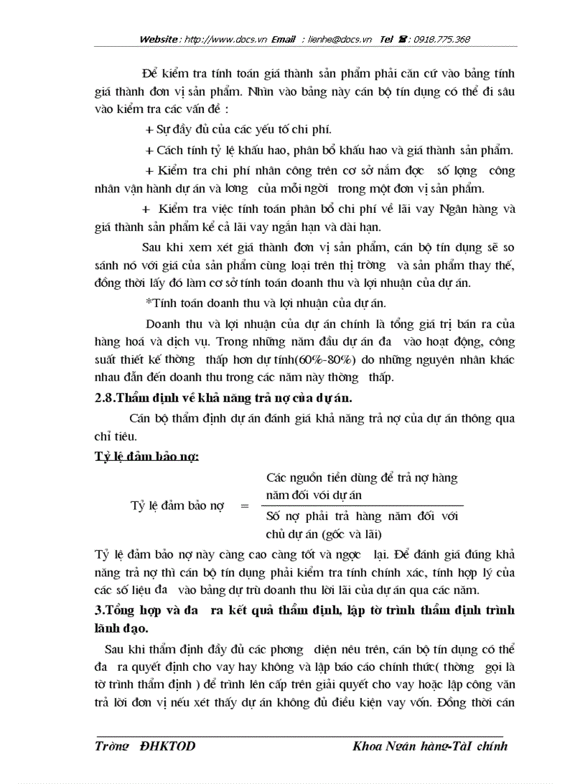 image for page Thực trạng và 1 số biện pháp nâng cao chất lượng thẩm định dự án đầu tư tại ngânhàng NHTMCP Công Thương VietinBank Ba Đình