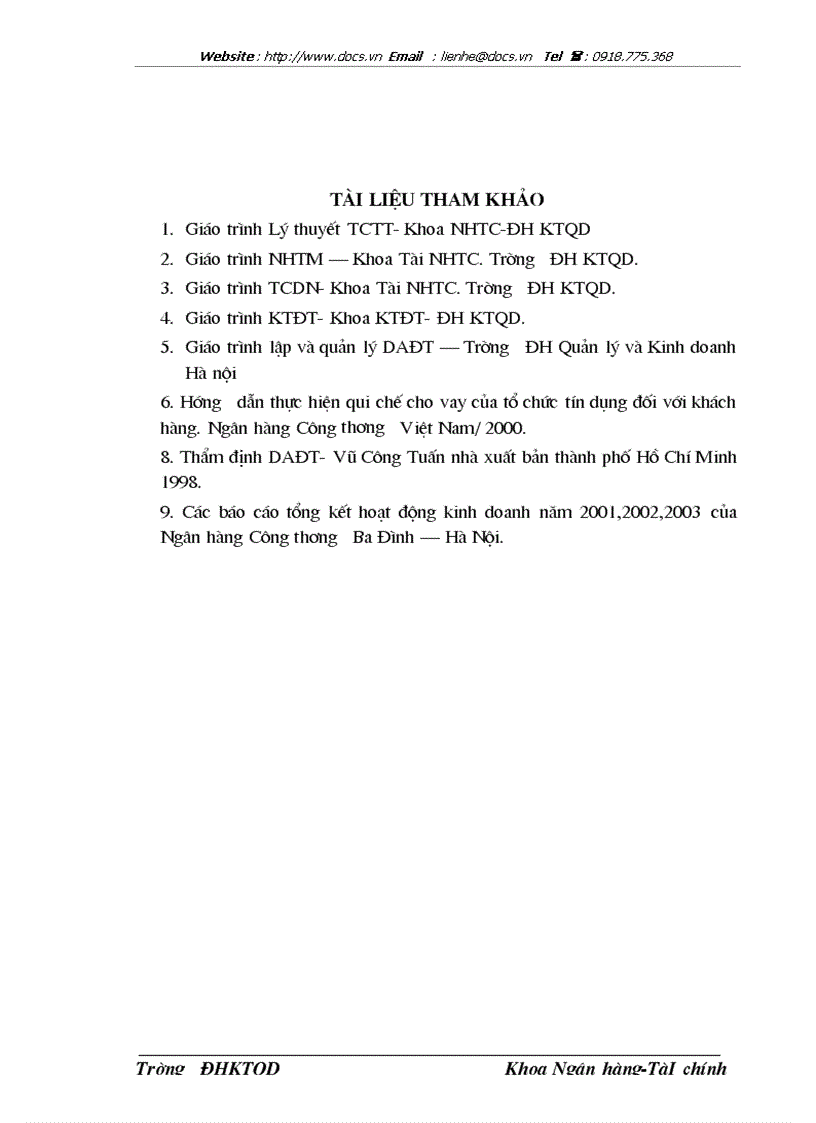 image for page Thực trạng và 1 số biện pháp nâng cao chất lượng thẩm định dự án đầu tư tại ngânhàng NHTMCP Công Thương VietinBank Ba Đình