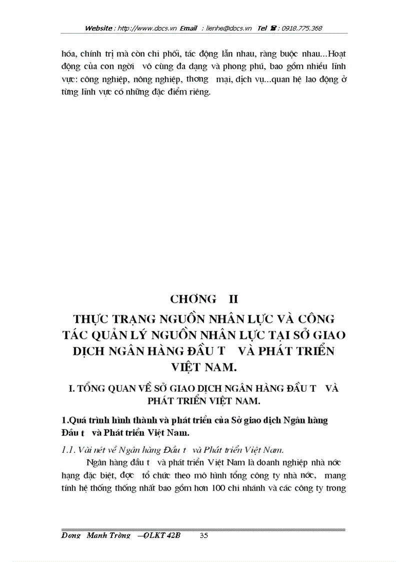 image for page 1số giải pháp nhằm hoàn thiện công tác quản lý nguồn nhân lực tại Sở Giao dịch ngânhàng NHĐT PT BIDV Việt Nam lt NHaNL gt