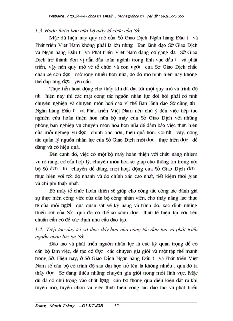 image for page 1số giải pháp nhằm hoàn thiện công tác quản lý nguồn nhân lực tại Sở Giao dịch ngânhàng NHĐT PT BIDV Việt Nam lt NHaNL gt
