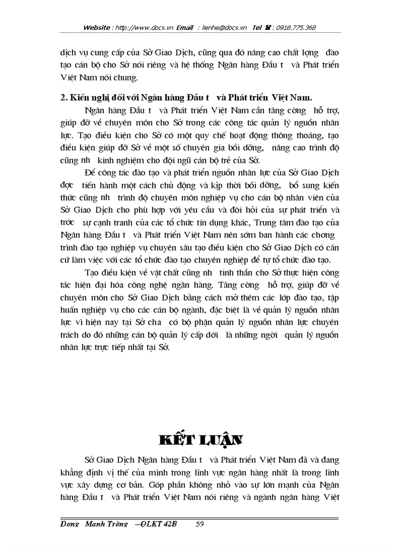 image for page 1số giải pháp nhằm hoàn thiện công tác quản lý nguồn nhân lực tại Sở Giao dịch ngânhàng NHĐT PT BIDV Việt Nam lt NHaNL gt