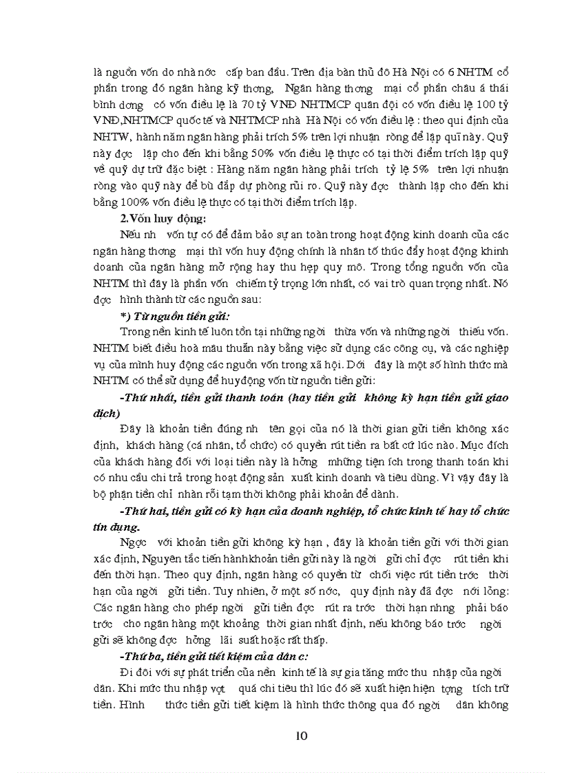 image for page Nghiệp vụ huy động vốn của Ngân hàng thương mại