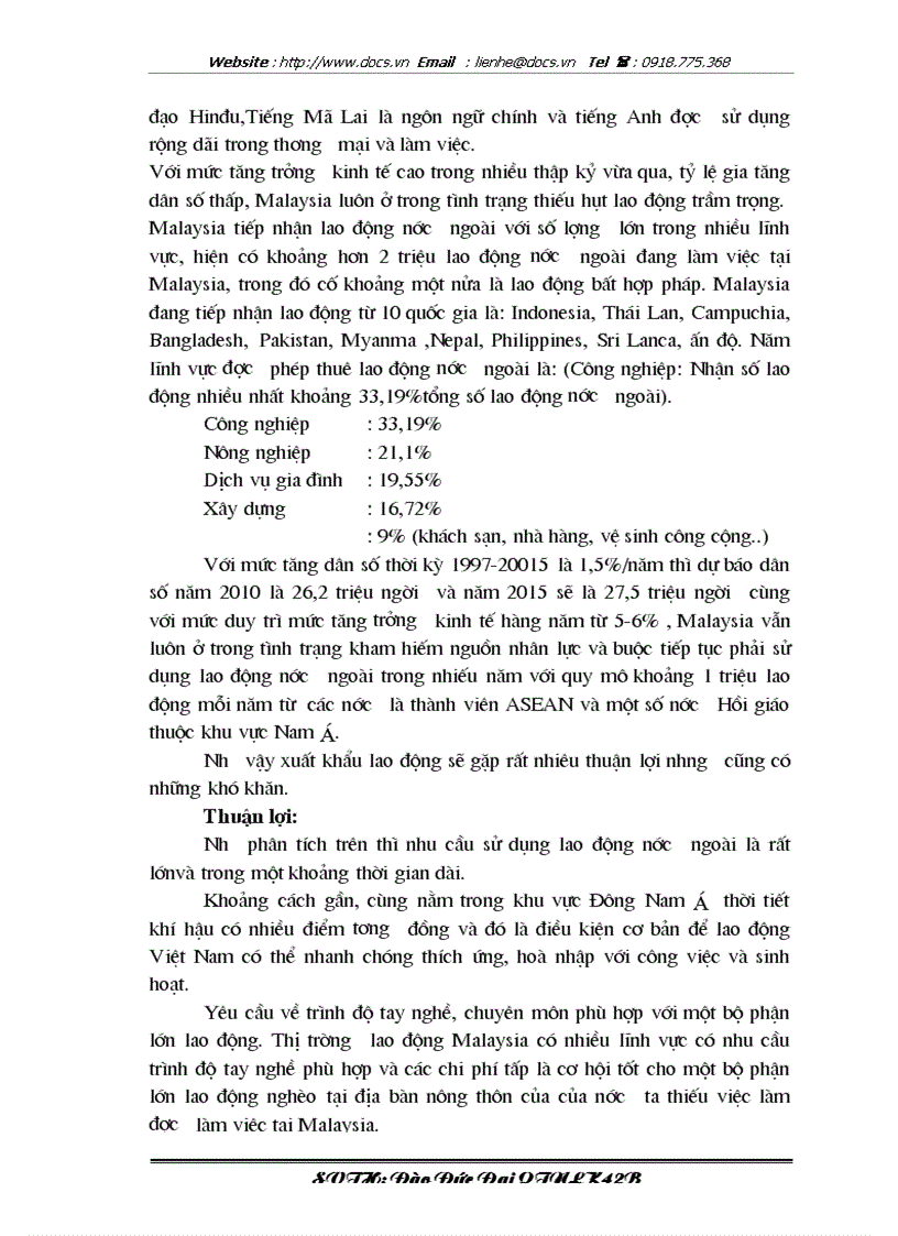 image for page Tuyển mộ tuyển chọn đào tạo giáo dục định hướng cho lao động trước khi xuất cảnh sang Malaysia tại Trung tâm dịch vụ việc làm thuộc Sở Lao động Thươ