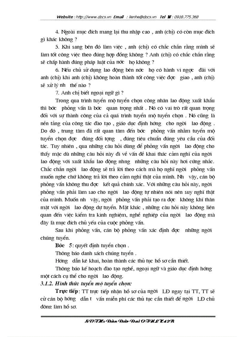 image for page Tuyển mộ tuyển chọn đào tạo giáo dục định hướng cho lao động trước khi xuất cảnh sang Malaysia tại Trung tâm dịch vụ việc làm thuộc Sở Lao động Thươ