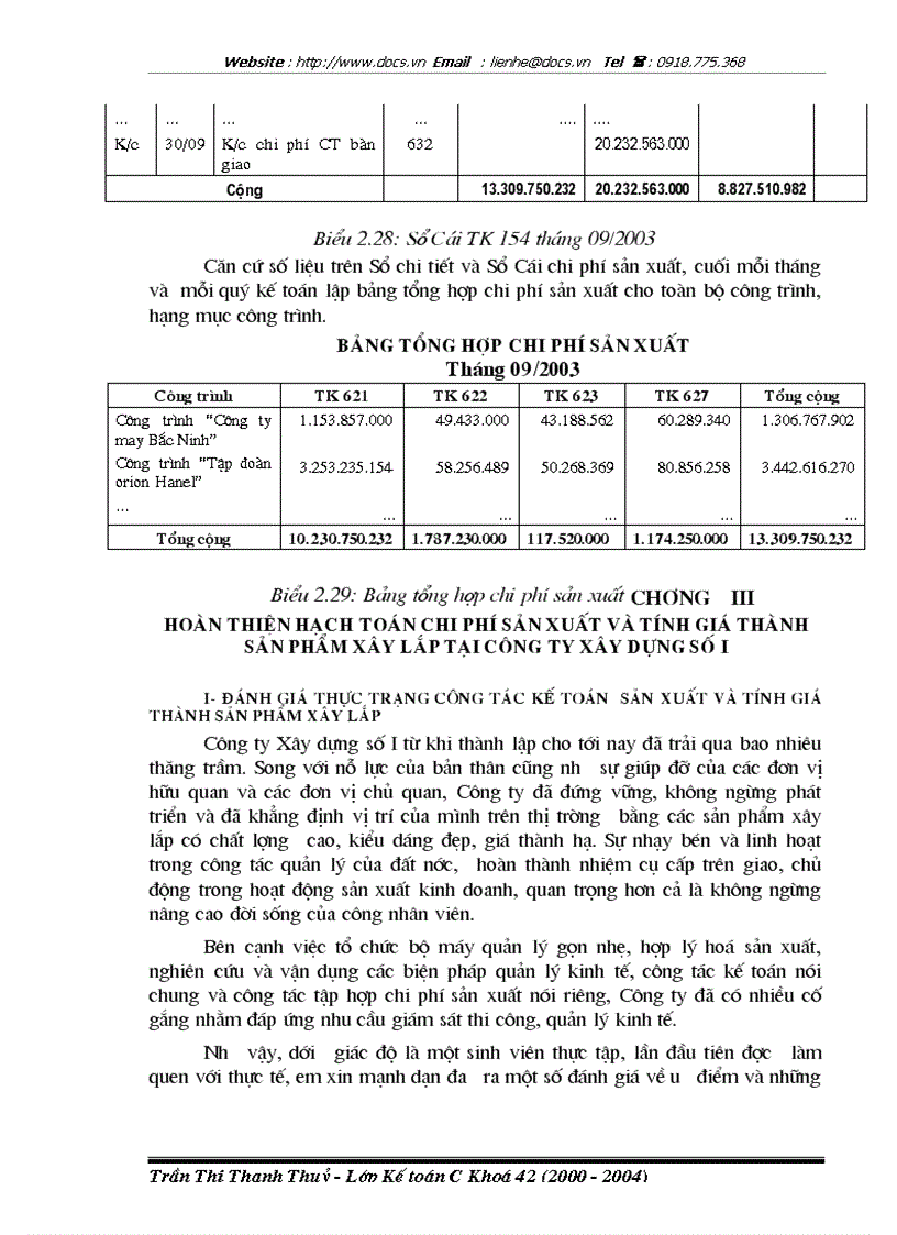 image for page Hoàn thiện hạch toán chi phí sản xuất và tính giá thành sản phẩm xây lắp tại Công ty Xây dựng số