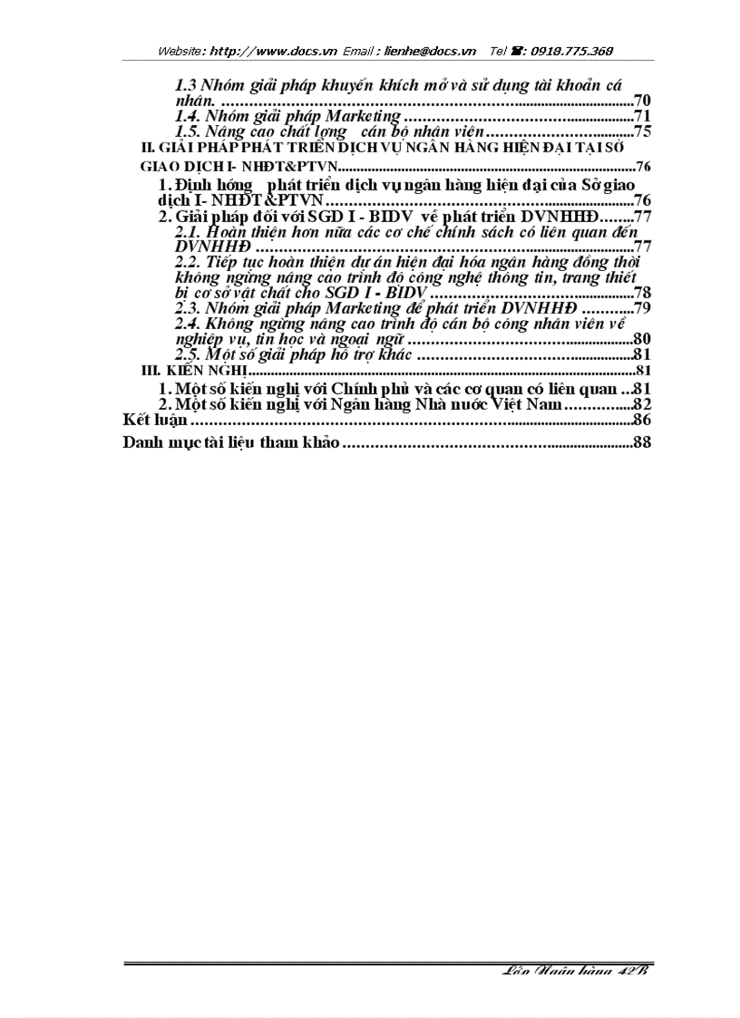 image for page Giải pháp phát triển dịch vụ ngân hàng hiện đại của các Ngân hàng Thương mại Việt Nam Nghiên cứu tại Sở Giao dịch 1 ngânhàng NHĐT PT BIDV VN