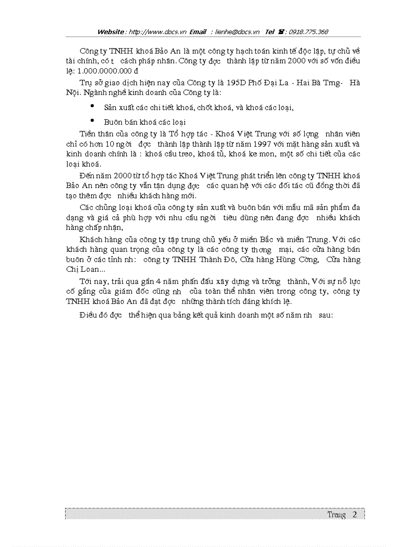 image for page Hoàn thiện công tác kế toán vật liệu tại Công ty TNHH khoá Bảo An