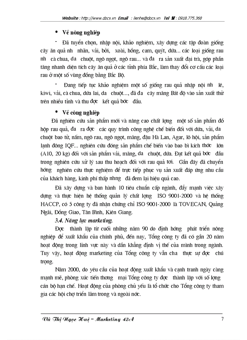 image for page Xây dựng và phát triển thương hiệu Vegetexco tại thị trường Mỹ