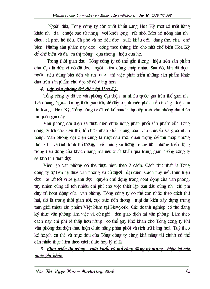 image for page Xây dựng và phát triển thương hiệu Vegetexco tại thị trường Mỹ