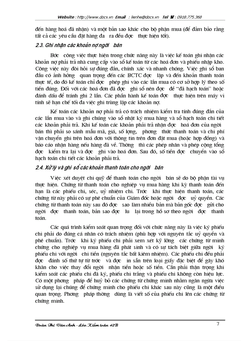 image for page Quy trình kiểm toán chu trình mua hàng thanh toán trong kiểm toán báo cáo tài chính do VACO thực hiện