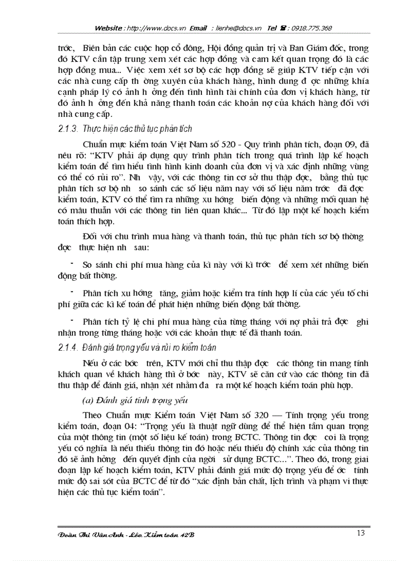 image for page Quy trình kiểm toán chu trình mua hàng thanh toán trong kiểm toán báo cáo tài chính do VACO thực hiện