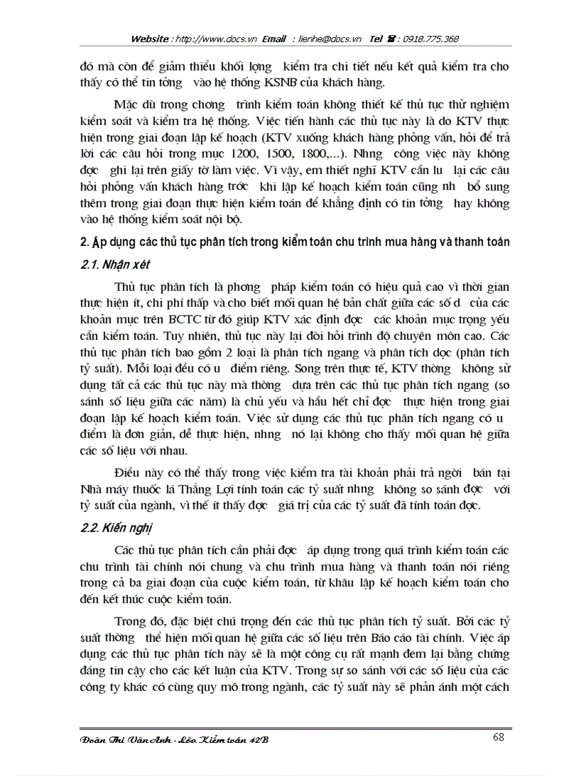 image for page Quy trình kiểm toán chu trình mua hàng thanh toán trong kiểm toán báo cáo tài chính do VACO thực hiện