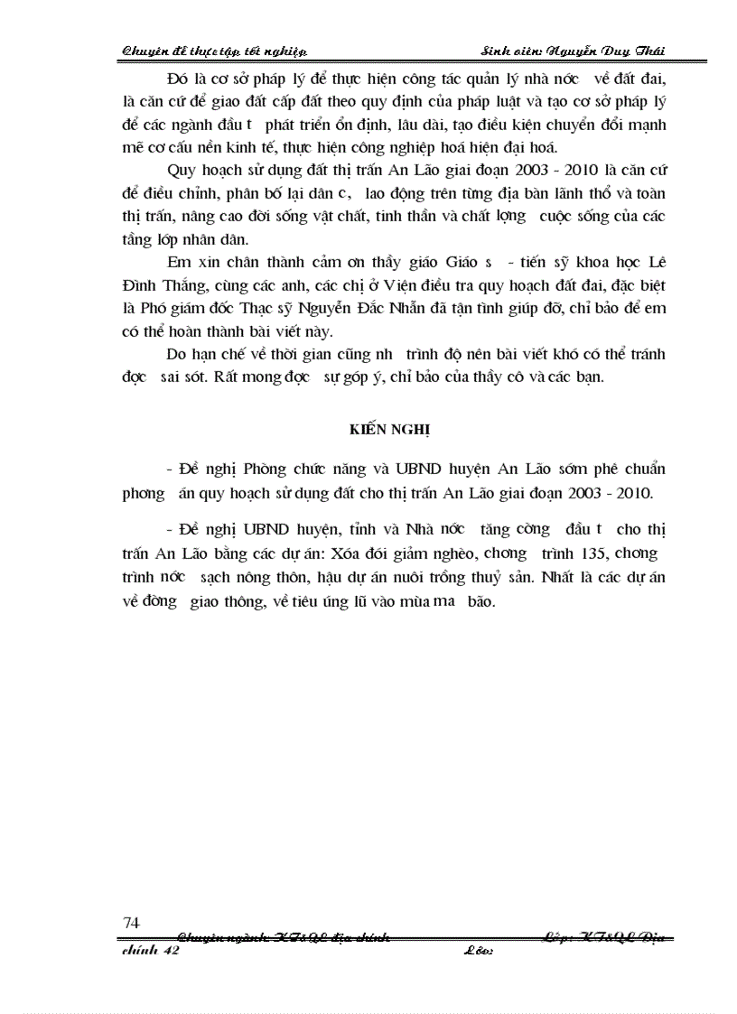 image for page Quy hoạch sử dụng đất thị trấn An Lão huyện An Lão thành phố Hải Phòng giai đoạn 2003 2010
