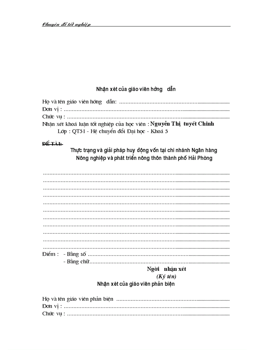 image for page Thực trạng và giải pháp huy động vốn tại chi nhánh ngânhàng NHNo PTNT AgriBank Hải Phòng