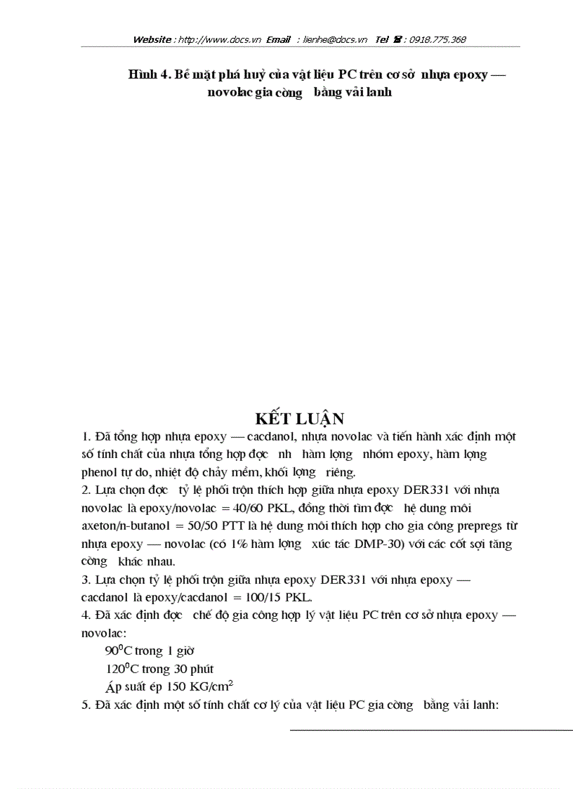 image for page Nghiên cứu chế tạo vật liệu polyme compozit trên cơ sở nhựa epoxy novolac epoxy cacdanol gia cường bằng sợi lanh