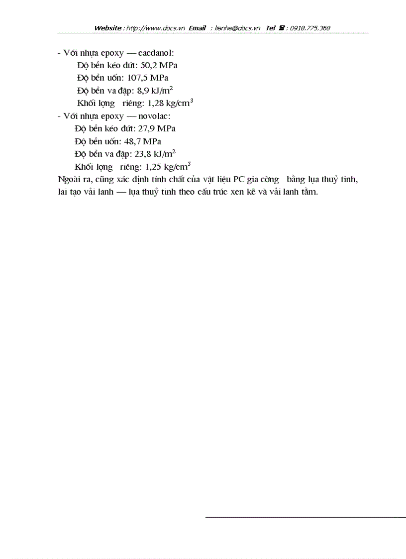 image for page Nghiên cứu chế tạo vật liệu polyme compozit trên cơ sở nhựa epoxy novolac epoxy cacdanol gia cường bằng sợi lanh
