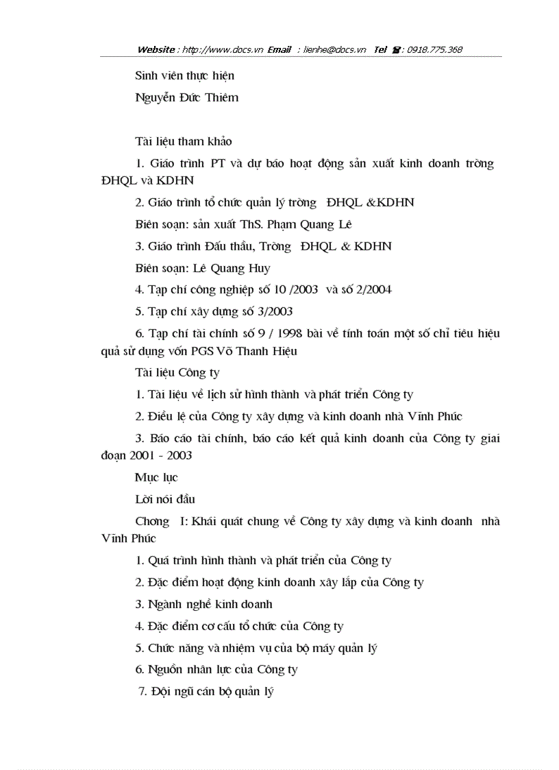 image for page 1số giải pháp nâng cao hiệu quả kinh doanh ở Công ty xây dựng và kinh doanh nhà Vĩnh Phúc