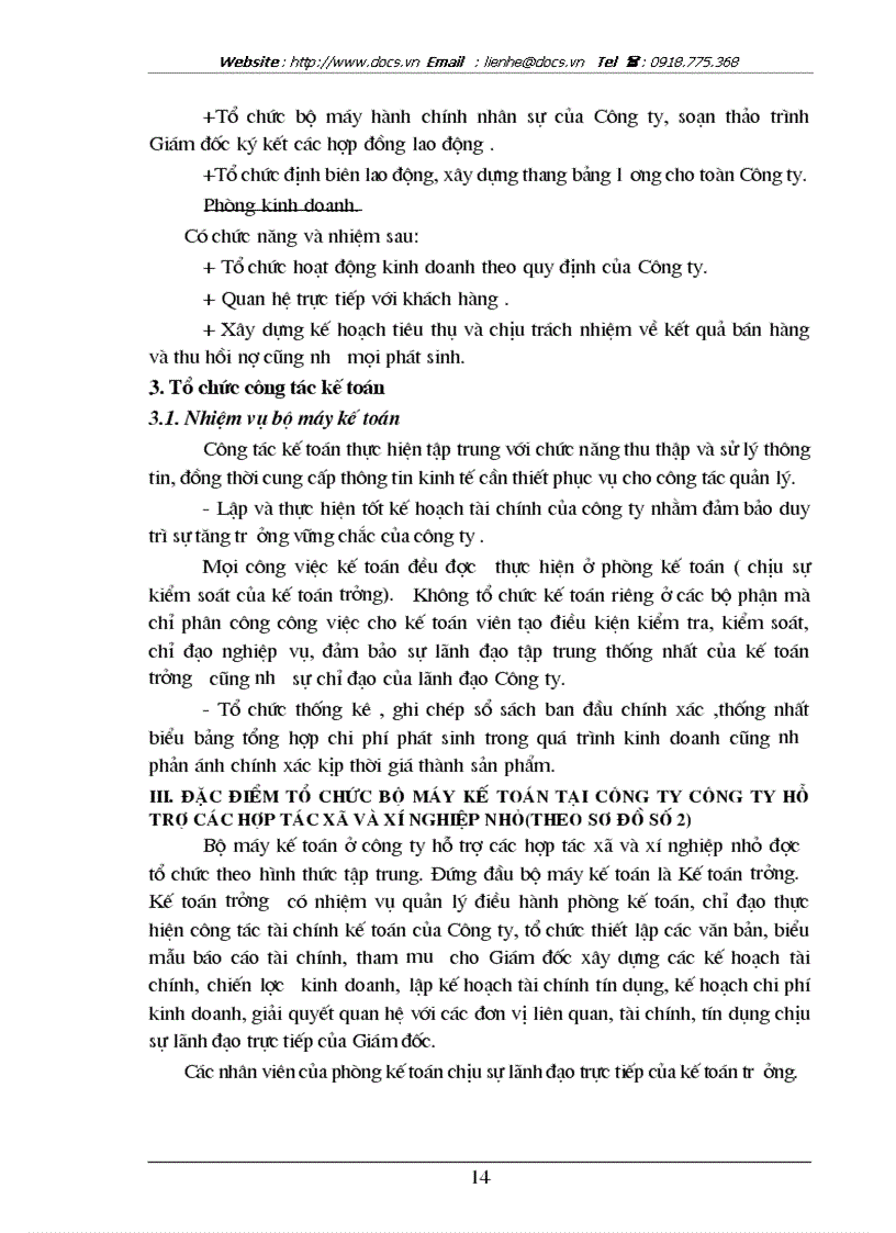 image for page Hoàn thiện công tác kế toán bán hàng và xác định kết quả kinh doanh tại Công ty hỗ trợ các hợp tác xã và xí nghiệp nhỏ lt KTDNTM gt