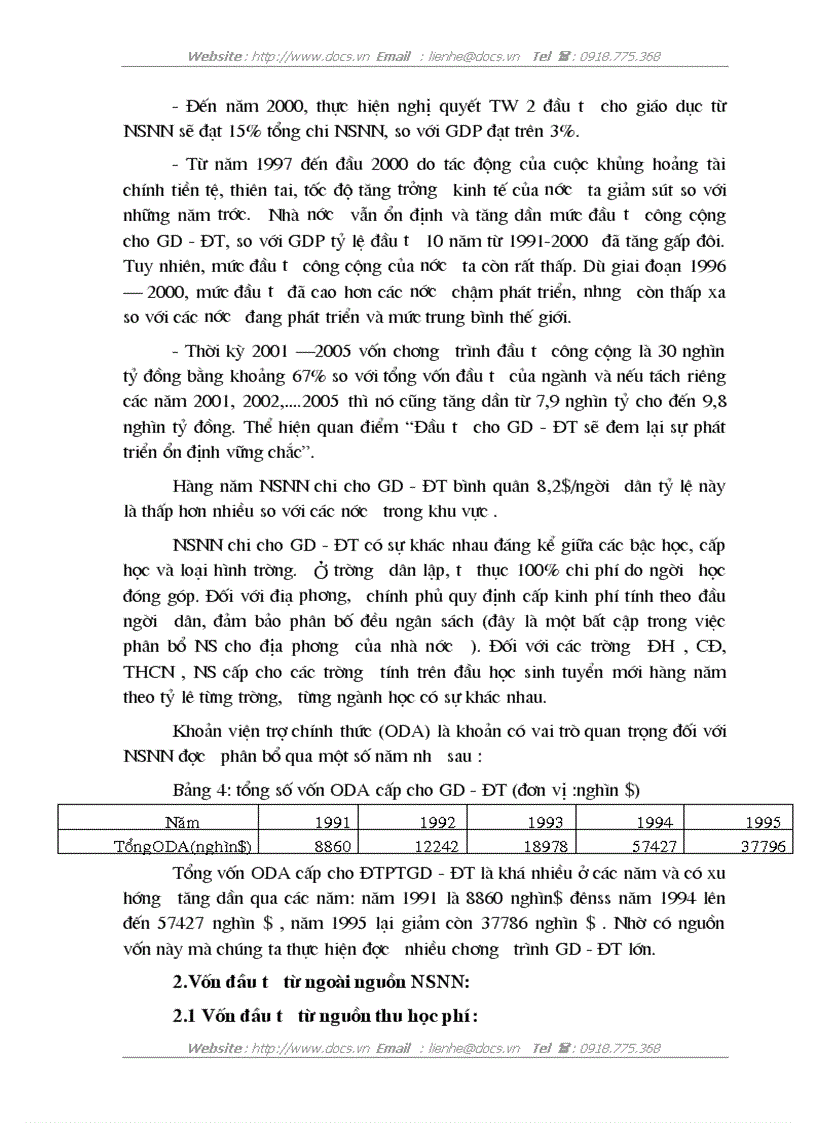image for page Tình hình đầu tư phát triển giáo dục đào tạo của Việt Nam trong thời gian qua