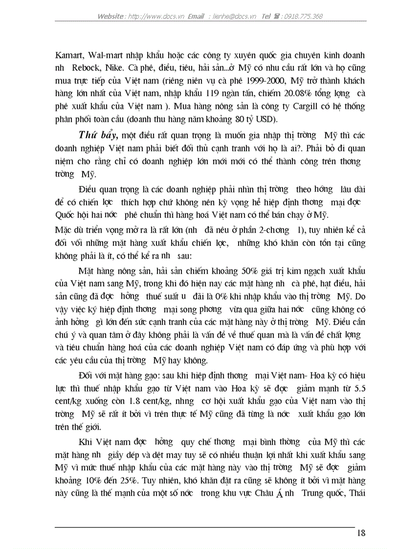 image for page Thị trường Mỹ và triển vọng xuất khẩu hàng hoá của Việt nam sang thị trường Mỹ