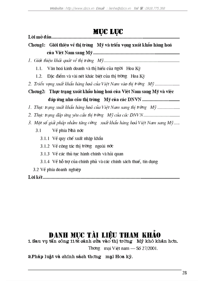 image for page Thị trường Mỹ và triển vọng xuất khẩu hàng hoá của Việt nam sang thị trường Mỹ