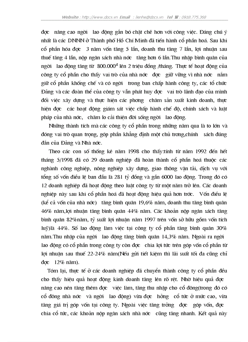 image for page Cổ phần hoá một bộ doanh nghiệp nhà nước ở Việt Nam