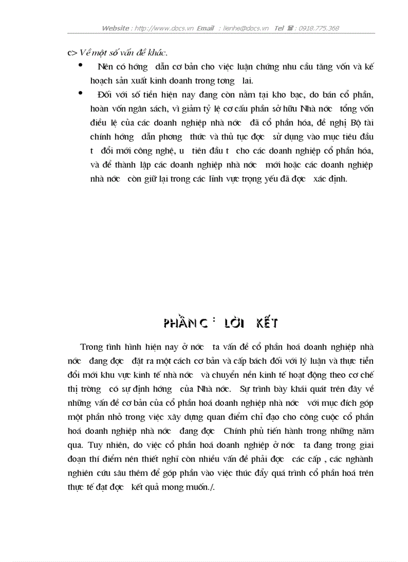 image for page Cổ phần hoá một bộ doanh nghiệp nhà nước ở Việt Nam