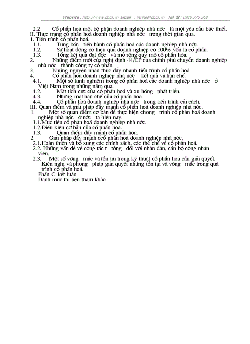 image for page Cổ phần hoá một bộ doanh nghiệp nhà nước ở Việt Nam