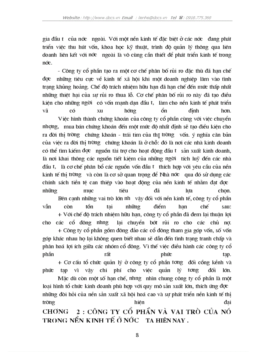 image for page CTCP và vai trò của nó trong phát triển kinh tế ở nước ta hiện nay