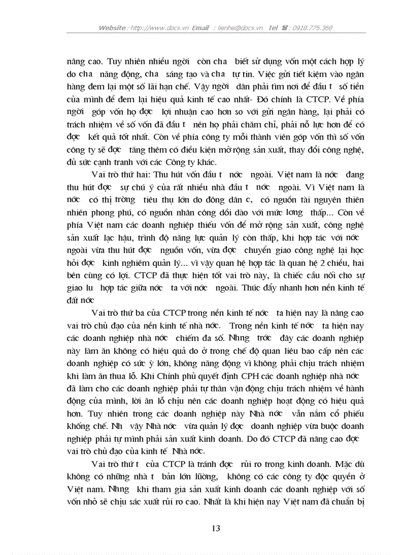 image for page CTCP và vai trò của nó trong phát triển kinh tế ở nước ta hiện nay