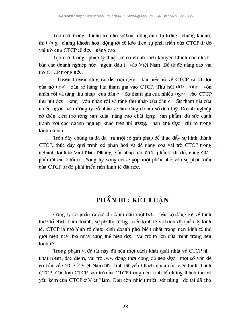 image for page CTCP và vai trò của nó trong phát triển kinh tế ở nước ta hiện nay