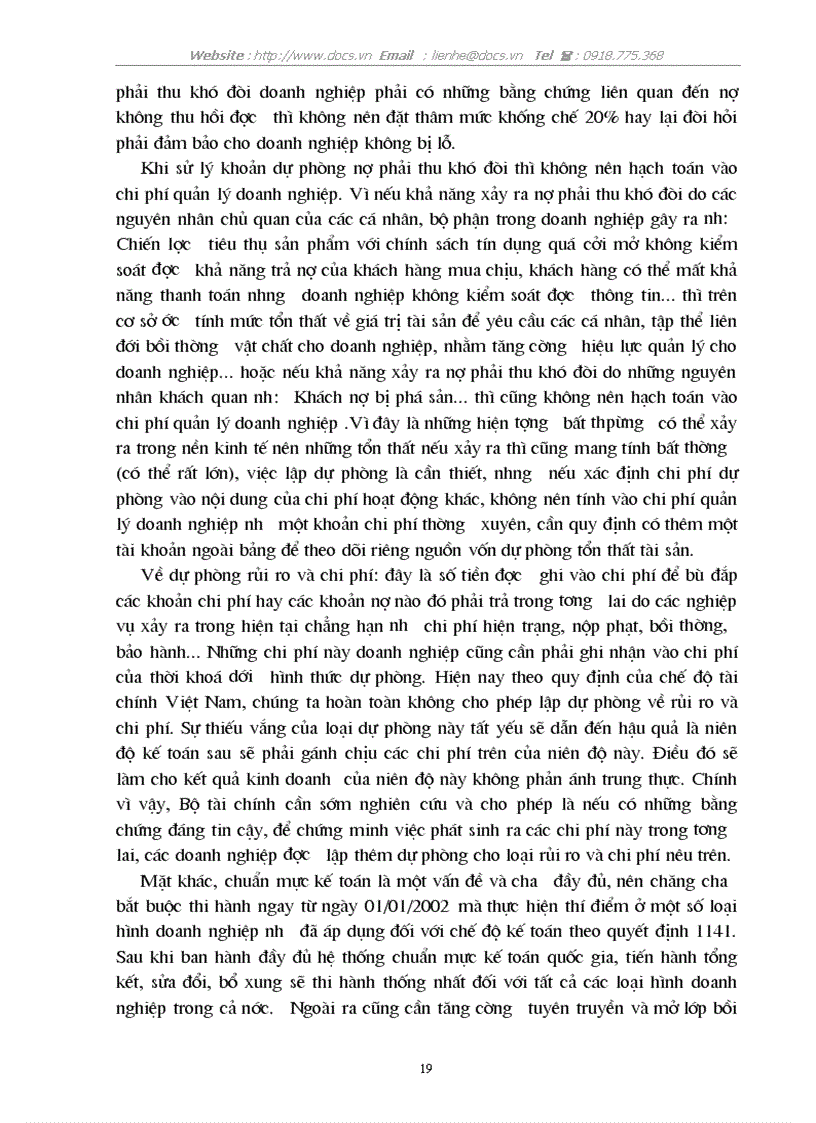 image for page Một số vấn đề xử lý các khoản dự phòng trong doanh nghiệp hiện nay